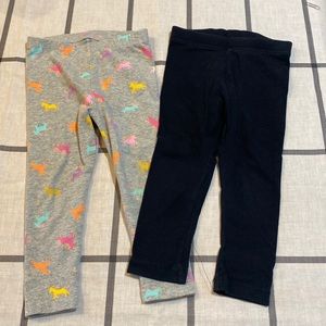 Unicorn/ black leggings
